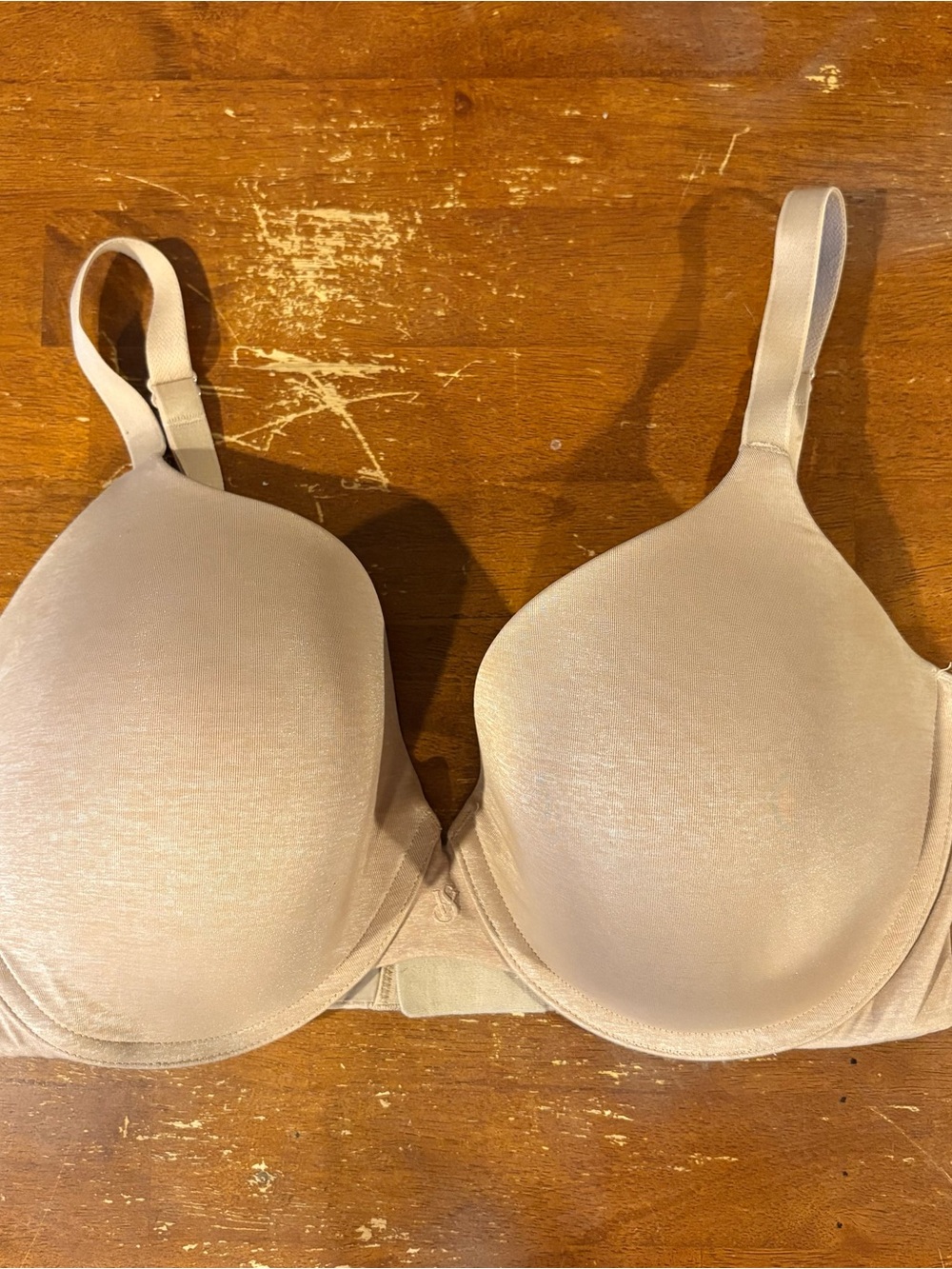 Victoria's Secret Smooth T-Shirt Bra in Light Beige uplift semi Demi 34DDD
